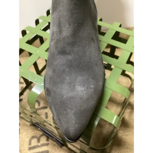 Old Navy Ankle Slip On Booties Grey Suede Microfiber Uppers Women’s Size 9 - Picture 6 of 7